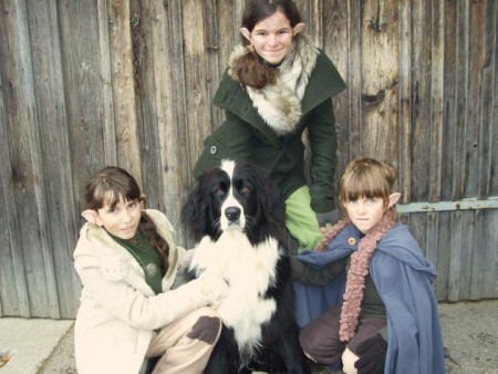 Kea, Mare, Lia und ihr Hund Rilo